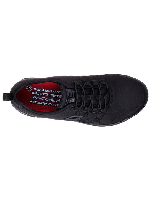 Skechers Work Women's Ghenter - Srelt Bungee Laced Slip Resistant Work Shoe