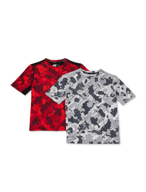 Russell Boys 4-18 2-pack Camo Short Sleeve Active Shirts