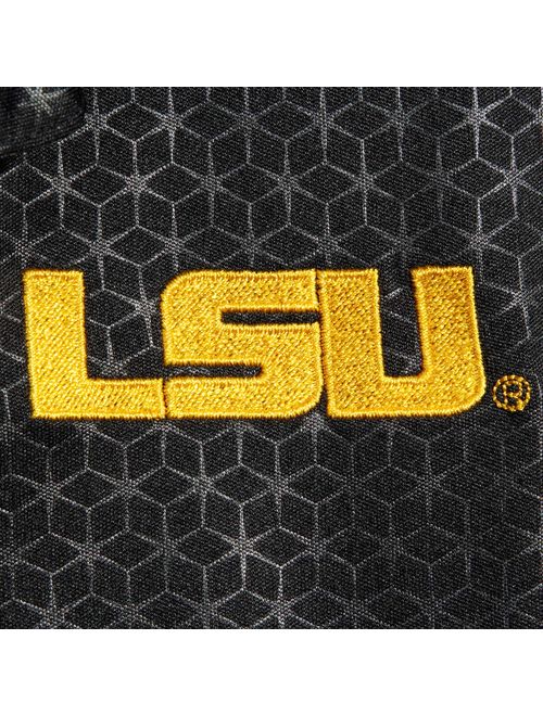 Men's Russell Athletic Black LSU Tigers Embossed Polo