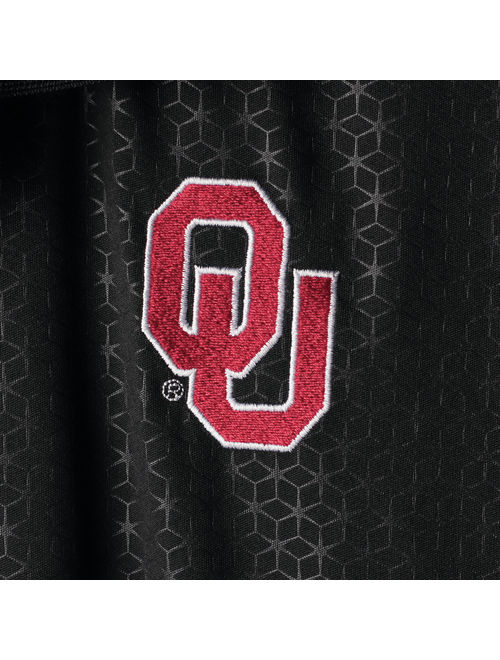 Men's Russell Athletic Black Oklahoma Sooners Embossed Polo