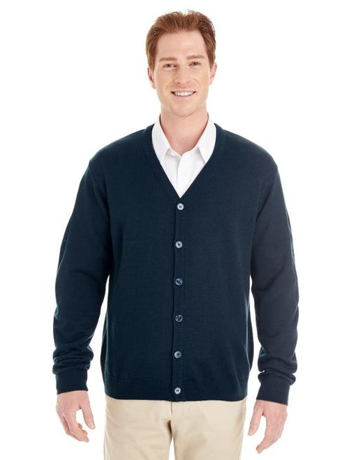 Mens Pilbloc V Neck Button Cardigan Sweater