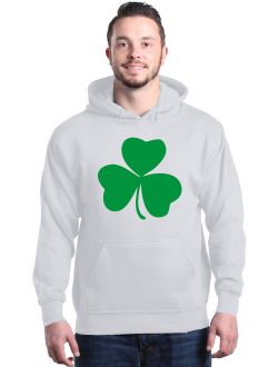Shop4Ever Men's Lucky Irish Shamrock Clover St. Patrick's Day Hooded Sweatshirt Hoodie