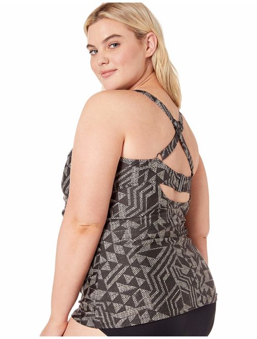 City Chic Women's Apparel Women's Plus Size Underwired Tank with Eyelet Detail