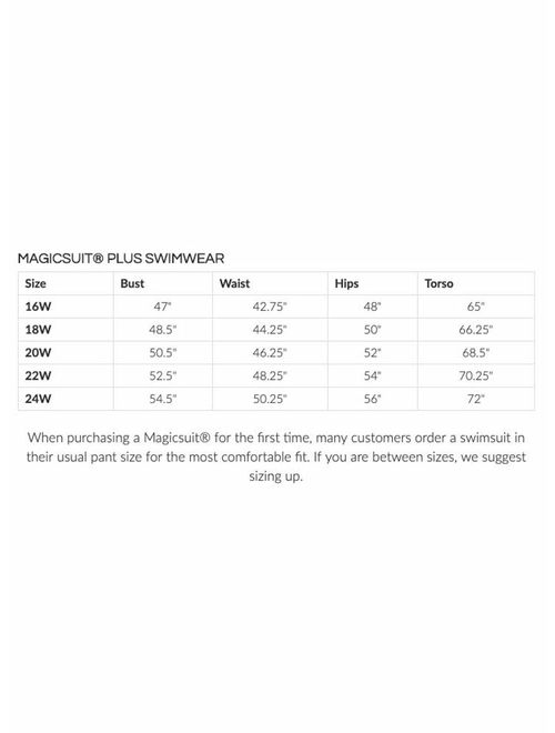 Magicsuit Women's Swimwear Plus Solid Bianca V-Neck Flowy One Piece Romper Style Swimsuit with Soft Cup Bra and Halter Straps