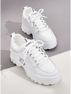 Lace-up Front Chunky Sneakers