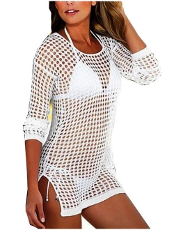 Agio Beach Tops Sexy Perspective Cover Dresses Bikini Cover-ups Net Coverups