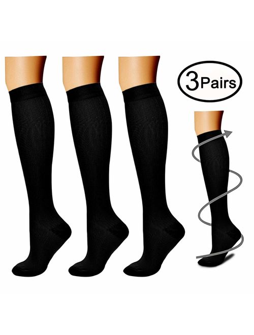 Buy CHARMKING Compression Socks for Women & Men (3 Pairs) 15-20
