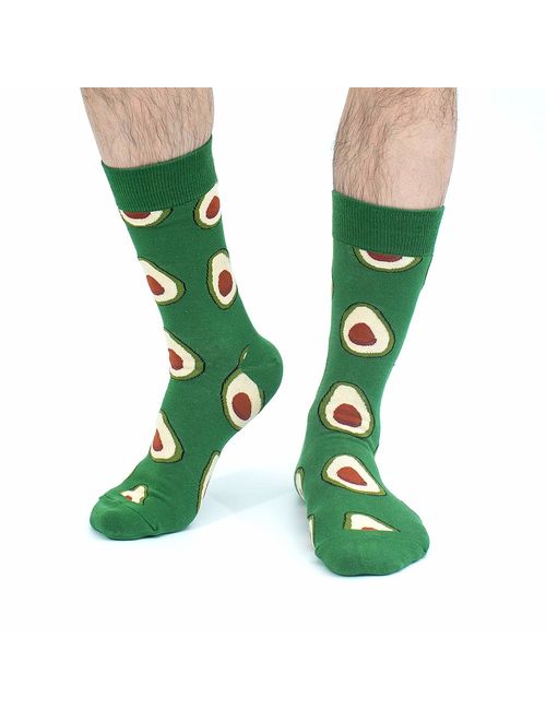 Dress Socks for Men & Women,Colorful Funny Crazy Novelty Fun Dress Socks Pack, Bonangel Cool Pattern Crew Socks Gift for Men
