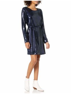 Ramy Brook Women's Hallie Long Sleeve Sequin Mini Dress