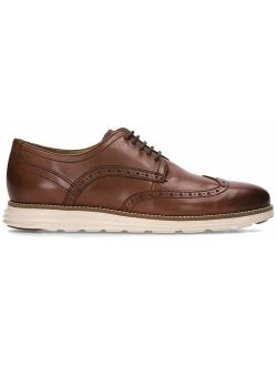 Men's Original Grand Shortwing Oxford Shoe, Woodbury Leather/Ivory, 7.5 Medium US