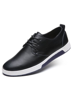 ZZHAP Men's Casual Oxford Shoes Breathable Flat Fashion Sneakers