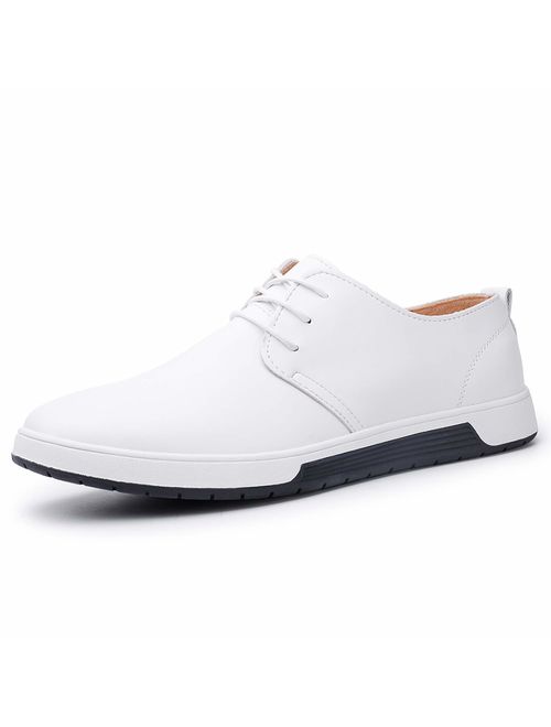 ZZHAP Men's Casual Oxford Shoes Breathable Flat Fashion Sneakers