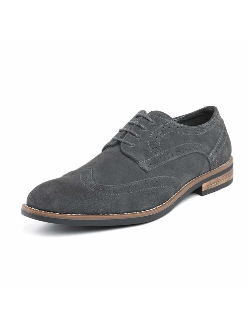 Bruno Marc Men's Urban Suede Leather Lace Up Oxfords Shoes