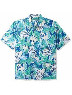 Men's Bold Tropical Leaf Pattern Shirt