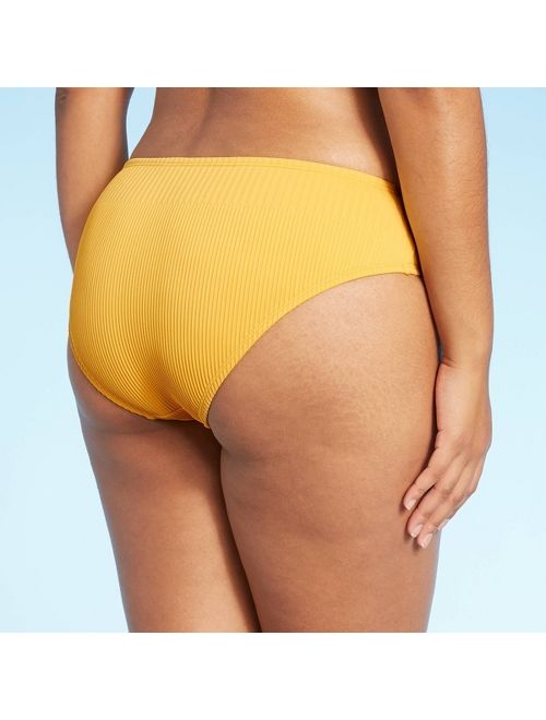 Women's Ribbed Cheeky Hipster Bikini Bottom - Xhilaration Yellow