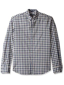 Mercantile Men's Slim-fit Long-Sleeve Gingham Shirt