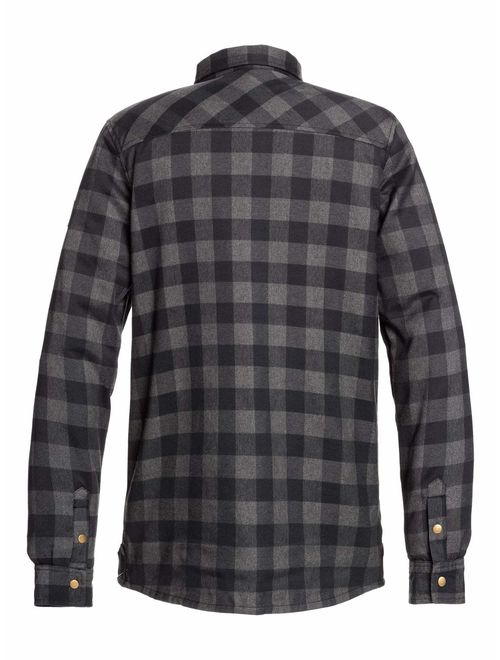 Quiksilver Mens Wildcard Flannel - Reversible Water-Resistant Padded Overshirt for Men Reversible Water-Resistant Padded