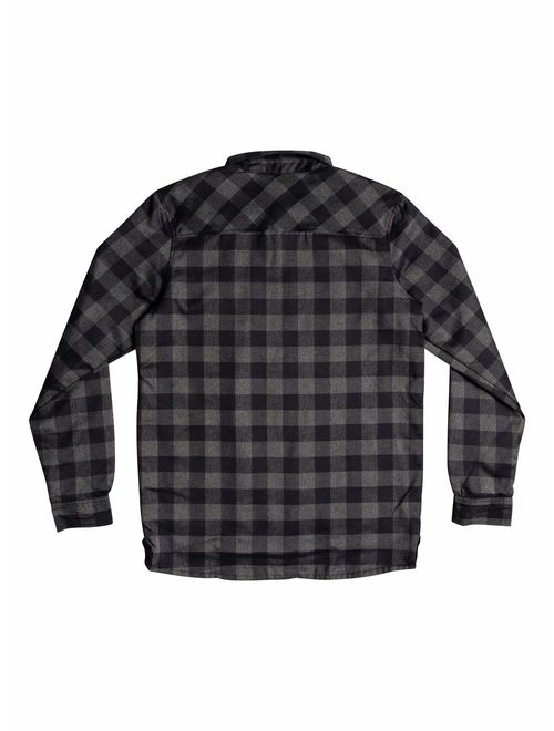 Quiksilver Mens Wildcard Flannel - Reversible Water-Resistant Padded Overshirt for Men Reversible Water-Resistant Padded