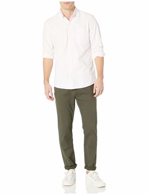 Amazon Brand - Goodthreads Men's Long-Sleeve Striped Oxford Shirt W/Pocket