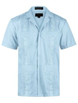 Ward St Men's Short Sleeve Cuban Guayabera