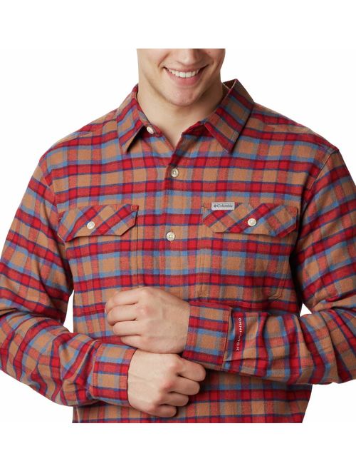 Columbia Men's Flare Gun Stretch Flannel Shirt, Moisture Wicking, Comfort Stretch