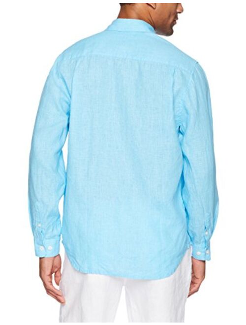 Amazon Brand - 28 Palms Men's Standard-Fit Long-Sleeve 100% Linen Shirt
