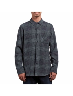 Men's Buffalo Glitch Modern Fit Woven Long Sleeve Button Up Shirt