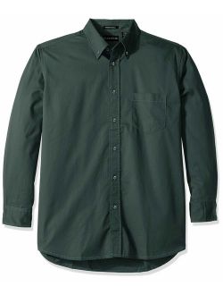 RETOV Men's Whisper Twill Shirt, Forest Green, 2X-Large