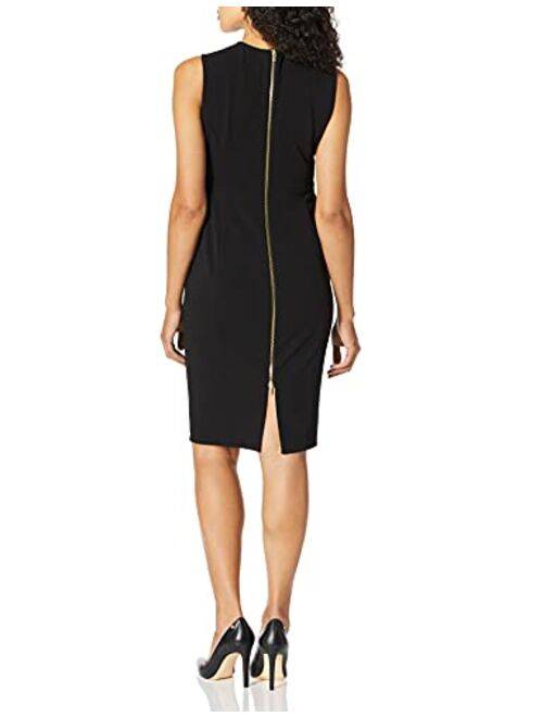 Calvin Klein Women's Sleeveless Sheath with Shoulder Cut Outs