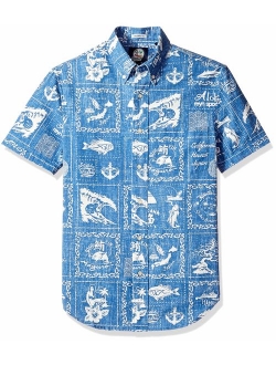Reyn Spooner Men's Stories from The East Spooner Kloth Tailored Hawaiian Shirt