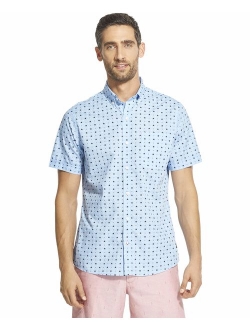 Men's Breeze Short Sleeve Button Down Patterned Shirt