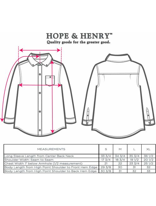 Hope & Henry Men's Brushed Cotton Button Down Shirt
