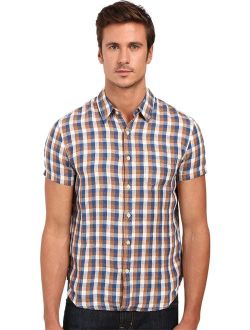Men's Short-Sleeved One Pocket Flap Shirt in Gingham