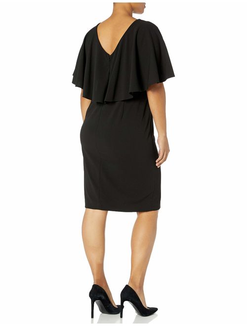 Calvin Klein Women's Plus Size Flutter Sleeve Sheath Dress