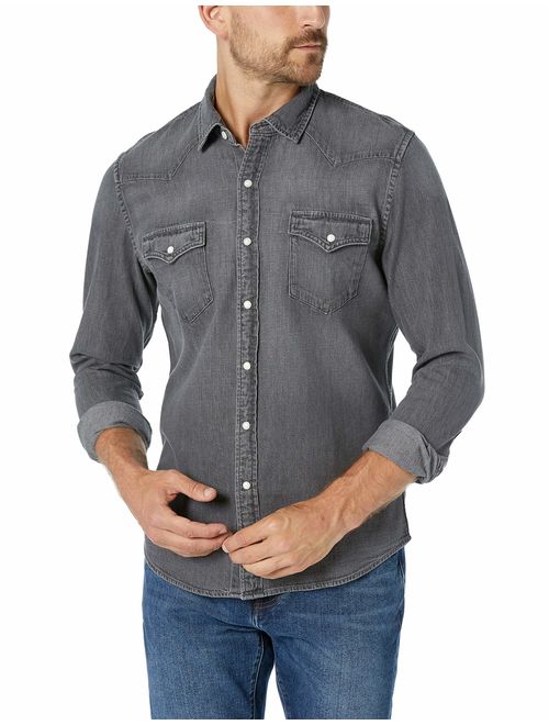 Amazon Essentials Men's Slim-fit Long-Sleeve Denim Shirt