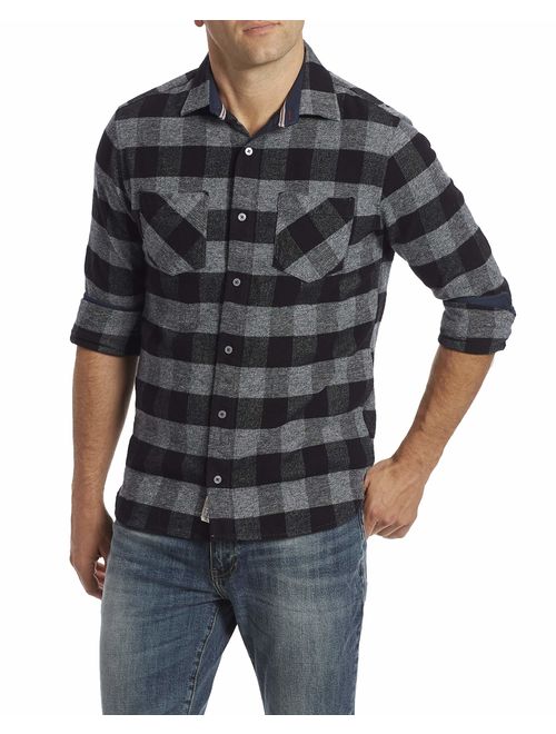 Flag & Anthem Men's Double Pocket Flannel Long Sleeve Shirt