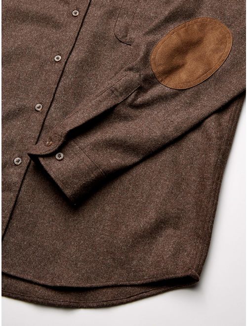 Pendleton Men's Long Sleeve Button Front Classic-fit Trail Shirt, Brown Mix, LG