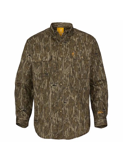 Browning Wasatch-CB Long Sleeve Shirt, Mossy Oak Original Bottomlands, 2XL