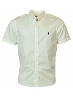 Men's Chambray Short-Sleeve Woven Shirt