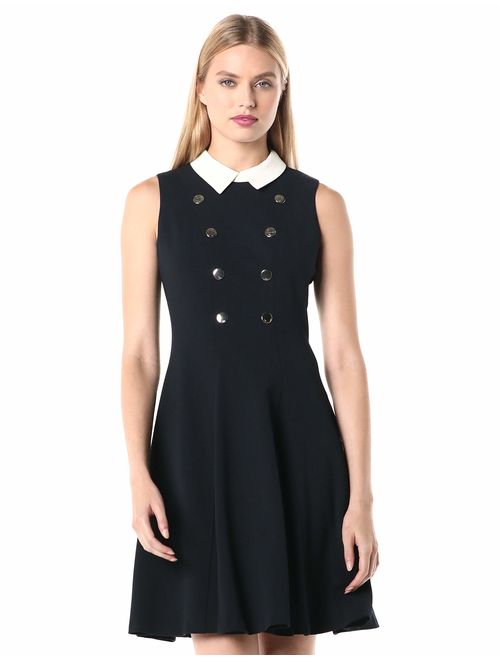 Tommy Hilfiger Women's Collar Fit and Flare Dress