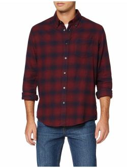 Amazon Brand - find. Men's Long Sleeve Flannel Shirt
