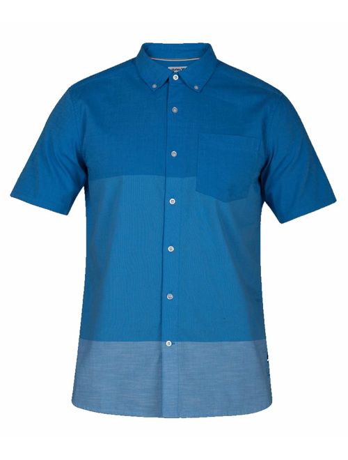 Hurley Mens Engineered One and Only Woven Short Sleeve Top