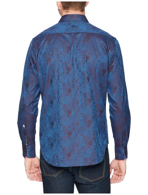 Robert Graham Men's Imprint Long Sleeve Classic Fit Shirt