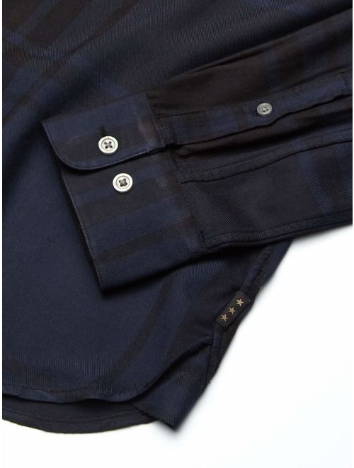 John Varvatos Star USA Men's Rodney Slim Fit Long Sleeve Sport Shirt, Concealed Placket