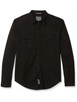 Men's Long Sleeve Button Up Two Pocket Alameda Western Shirt