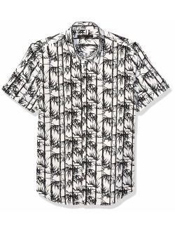 Men's Jasper Bamboo Print Short Sleeve Sport Shirt