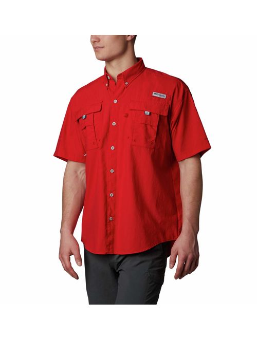 Columbia Men's Bahama Ii Short Sleeve Shirt, Red Spark, Large