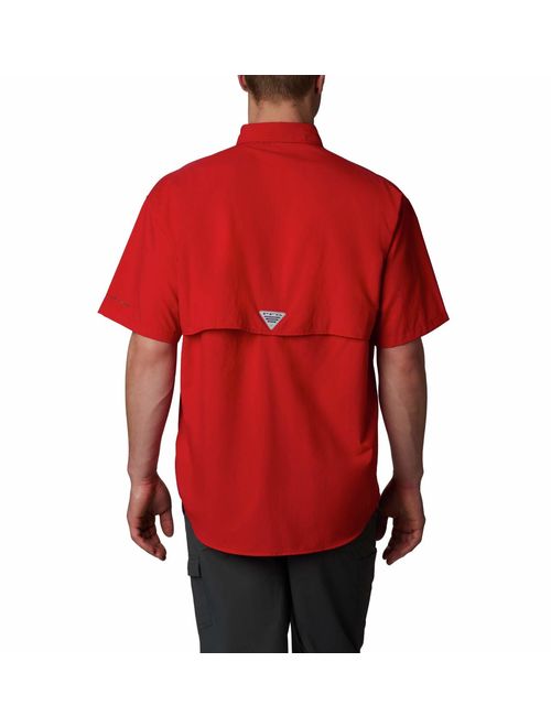 Columbia Men's Bahama Ii Short Sleeve Shirt, Red Spark, Large