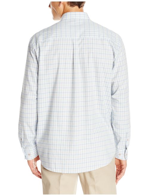 Cutter & Buck Men's Long Sleeve Johnston Plaid Woven Shirt