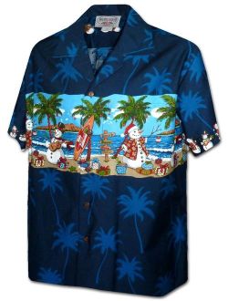 Pacific Legend Beach Snowmen Christmas Shirt